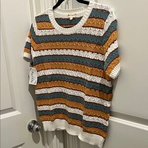 Hem & Thread Multicolor Striped Sweater